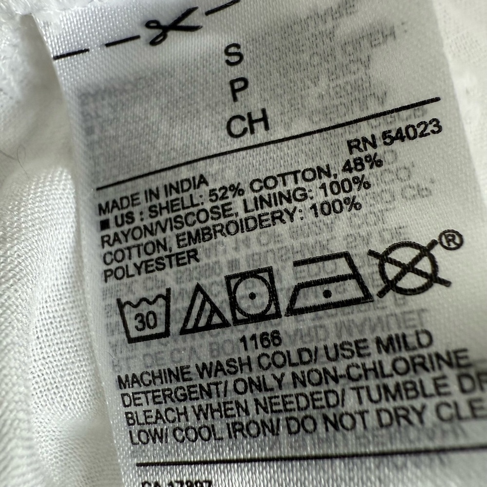 Old Navy White Cottagecore Swiss Dot Tiered Maxi Dress Tie Front Boho S - Picture 9 of 10